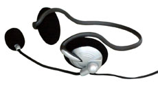 PC Telefonie-Headset mit Nackenbgel und Mikrofon