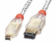 Premium Firewire-Kabel 6/4, 30cm