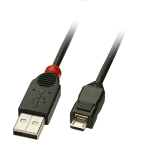 USB 2.0 Kabel Typ A/Micro-B, 0,5m