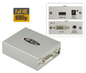 DVI-D & SPDIF to HDMI Converter