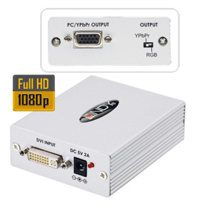 DVI-D nach VGA und Component Video Konverter