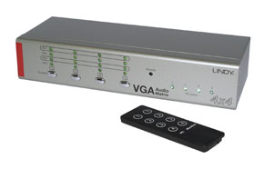 AV Selector Matrix Switch 4x4 - VGA & Audio Stereo Umschalter mi