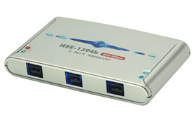 FireWire Hub - 3 Port IEEE1394b FireWire Repeater