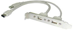 USB/FireWire Slotblechadapter