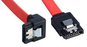 Internes SATA Kabel mit abgewinkeltem Stecker, Latch-Typ Stecker