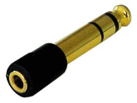 Audioadapter, Stereo, 3,5mm Klinkenbuchse an 6,3mm Klinkenstecke