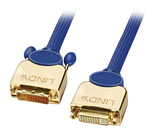 DVI-D Premium Gold Dual Link Verlngerung, Stecker/Kupplung, 7,5