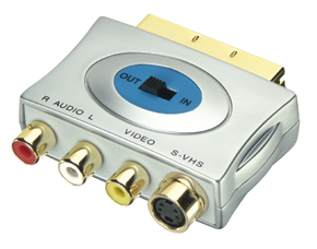 SCART Adapter - Composite Video (CV) / S-VHS + Audio Stereo - Pr