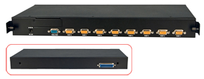 KVM Switch U8C - 8 Port KVM Switch Dual Console zum Einbau in LI