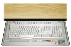 Tastatur-Schublade, Untertisch-Modell