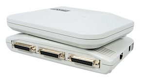 3 Port LAN Print Server 10/100BaseTX, Bidirektional