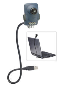 USB Mini WebCam Pro, mit Schwanenhals direkt am USB Stecker