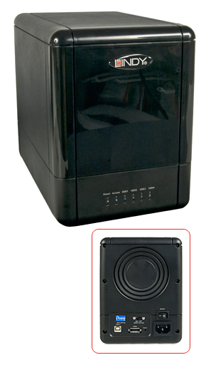 Quad Drive eSATA&USB 2.0 RAID System - TeraByte Festplattengehu