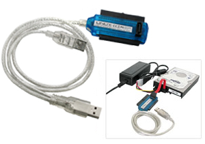USB 2.0 - SATA & IDE Laufwerks-Adapter