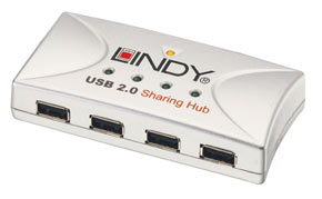 USB 2.0 4 Port Sharing Hub