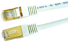 FTP Patch-Kabel Premium Cat. 5E, wei, 50,0 m - GIGABIT