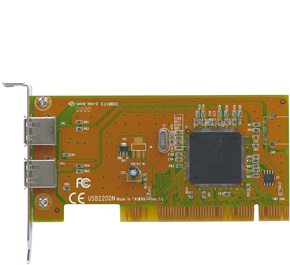 USB 2.0 Karte, 2 Ports, Low Profile, PCI