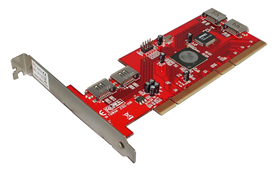 SATA-II RAID 5 Karte, 4 interne Ports, PCI-X 64Bit