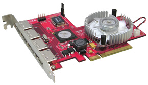 eSATA-II Karte RAID5, 4 externe SATA-II Ports, x8 PCIe