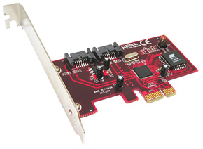 SATA-II Karte RAID5, 2 interne SATA-II Ports, PCIe