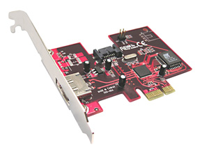 SATA-II Karte RAID5, 1 externer + 1 interner SATA-II Port, PCI-E