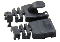 Kabelknickschutz STP/UTP, schwarz, 10er Pack