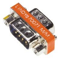 Mini-Adapter 9 pol. Sub-D-Stecker an 9 pol. Sub-D-Stecker