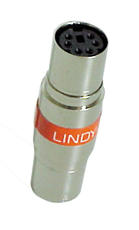 Mini-Adapter 6 pol. Mini-DIN-Kupplung an 6 pol.Mini-DIN-Kupplung