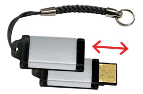 USB 2.0 Micro Pen/Card Reader TF & MicroSD
